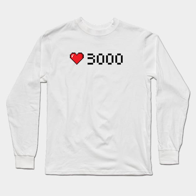 I Love You 3000 Long Sleeve T-Shirt by Makerlench